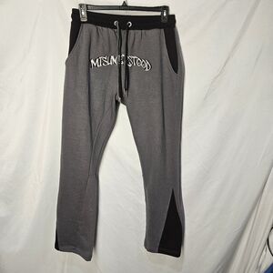 Vintage Size X-Large - Misunderstood Sweatpants Baggies Black Gray